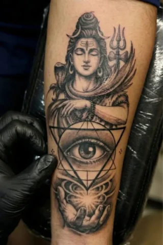 lord shiva tattoo best tattoo artist in raipur