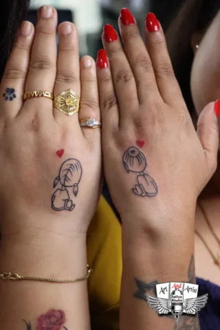 freinds combo tattoo freinds combo tattoo at best tattoo studion in raipur