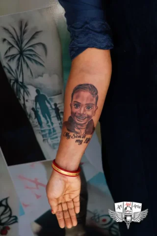 face tattoo face tattoo at raipur tattoo parlour