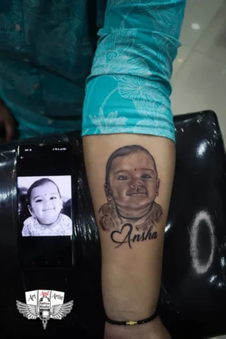 face tattoo face tattoo at raipur tattoo parlour