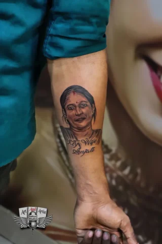 face tattoo art and artist tattoo studio raipur portrait tattoo artist