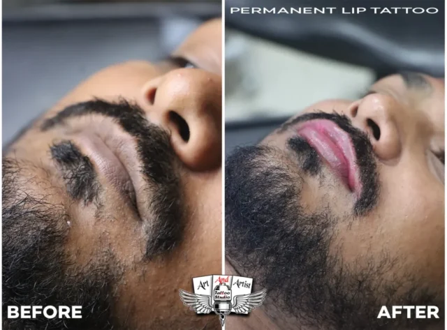 lip tattoo art and artist micropigmentation tattoo raipur