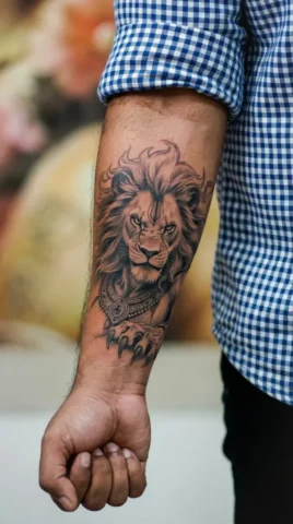 LORD NARSIMBHA POTRAIT TATTOO Lord narsimbha at raipur tattoo parlour