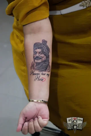 face tattoo face tattoo at raipur tattoo parlour