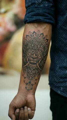 kirtimukh tattoo kirtimukh tattoo at raipur tattoo parlour