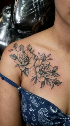 female tattoo by art and artist tattoo parlour