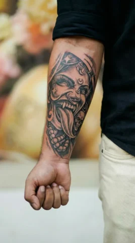 maa kali potrait tattoo maa kali potrait tattoo at tattoo parlour raipur