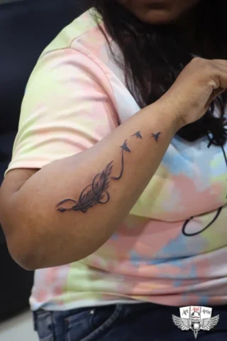 3d tattoo bird feather tattoo best tattoo parlors raipur